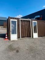 Aluminium kozijn met openslaande deuren., Ophalen of Verzenden, Zo goed als nieuw, Aluminium, Deurkozijn