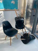 4 zwarte kuipstoelen, Huis en Inrichting, Stoelen, Ophalen, Kunststof, Gebruikt, Zwart