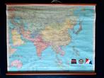 Vintage landkaart Azië Ver. Ned. Scheepsvaartmaatschappij, Antiek en Kunst, Antiek | Schoolplaten, Ophalen of Verzenden, Aardrijkskunde