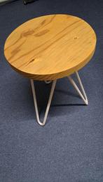 Bijzet tafeltje plantentafel hout, Huis en Inrichting, Tafels | Bijzettafels, Ophalen, Minder dan 45 cm, Minder dan 55 cm, Rond