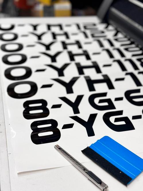 Naam/Registratie stickers, Watersport en Boten, Accessoires en Onderhoud, Zo goed als nieuw, Verzenden