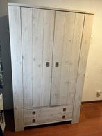 Mooie, stevige kleerkast - wit eiken, Ophalen, Gebruikt, 100 tot 150 cm, Eikenhout