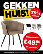 Eetkamerstoelen - 75% Korting!, Huis en Inrichting, Stoelen, Overige kleuren, Nieuw, Ophalen of Verzenden, Stof