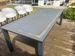 Tuintafel met granieten blad, Tuin en Terras, Tuintafels, Ophalen, Gebruikt, Rechthoekig, Overige materialen