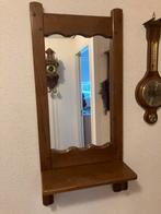 Halspiegel van eikenhout, Antiek en Kunst, Antiek | Spiegels, Ophalen of Verzenden, Rechthoekig, 50 tot 100 cm, 100 tot 150 cm