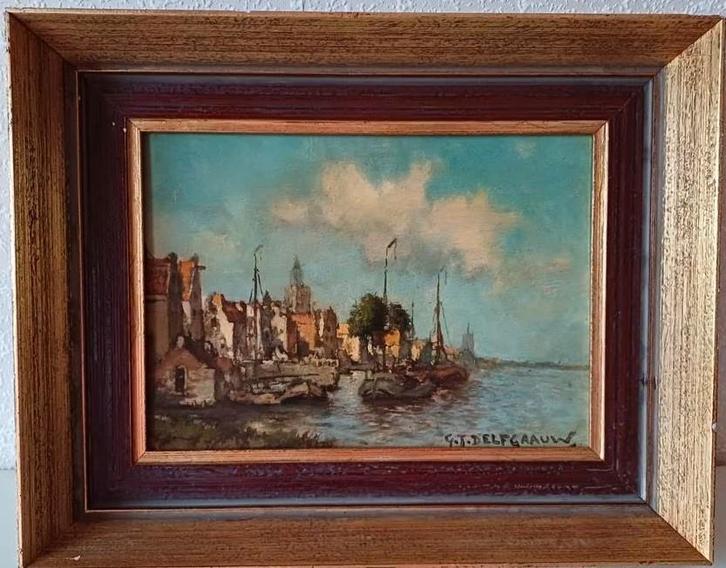 G. J. Delfgaauw 1882-1947, Antiek en Kunst, Kunst | Schilderijen | Klassiek, Ophalen of Verzenden