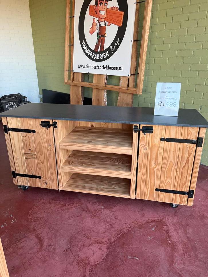 Nieuwe Buitenkeuken met Composieten Blad, Tuin en Terras, Buitenkeukens, Nieuw, Gas, Ophalen of Verzenden