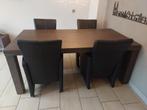 Henders & Hazel Eettafel + Stoelen, Huis en Inrichting, Tafels | Eettafels, Gebruikt, 100 tot 150 cm, Eikenhout, Ophalen of Verzenden