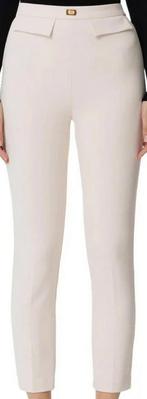 Elisabetta Franchi broek ecru, Kleding | Dames, Ophalen of Verzenden, Zo goed als nieuw, Beige, Lang