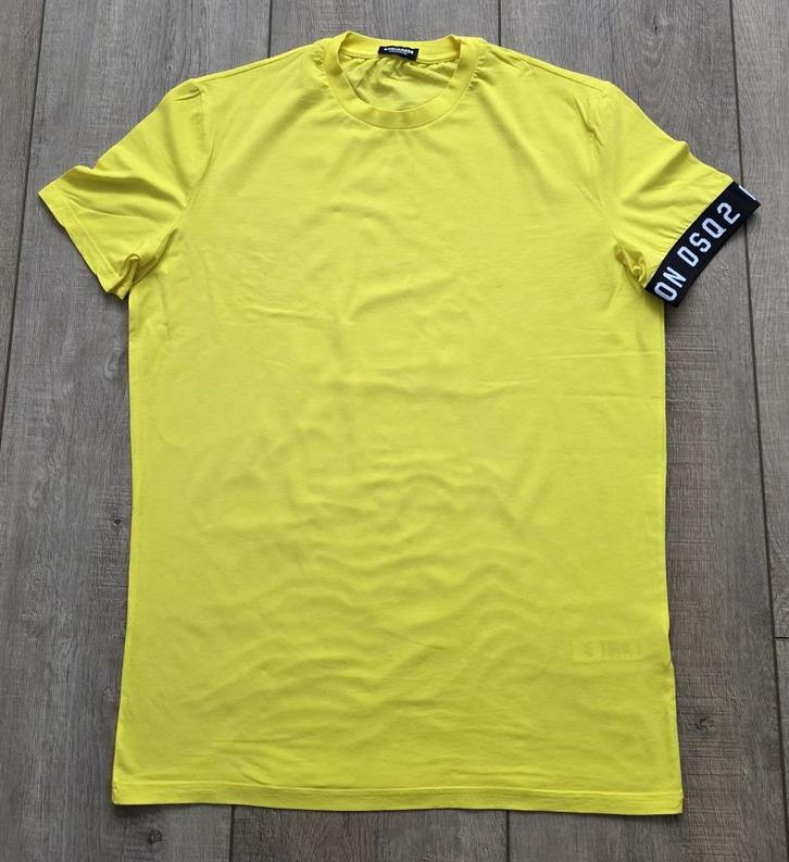 100% ORIGINEEL Dsquared2 t-shirt maat L, Kleding | Heren, T-shirts, Nieuw, Maat 52/54 (L), Geel, Ophalen of Verzenden