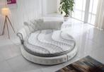 Bedden Italiaanse boxsprings ronde bedden €995 met steentjes, Ophalen of Verzenden, Nieuw, Tweepersoons