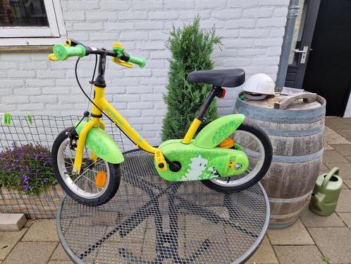 B-twin kinderfiets, Fietsen en Brommers, Fietsen | Kinderfietsjes, Gebruikt, Minder dan 16 inch, Zijwieltjes, Ophalen