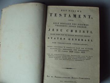 Authentieke Bijbel Nieuwe testament 1867  beschikbaar voor biedingen