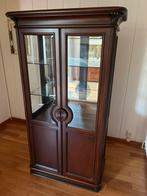 Mooie houten vitrinekast, Huis en Inrichting, Kasten | Vitrinekasten, Ophalen, 100 tot 150 cm, Zo goed als nieuw, 150 tot 200 cm