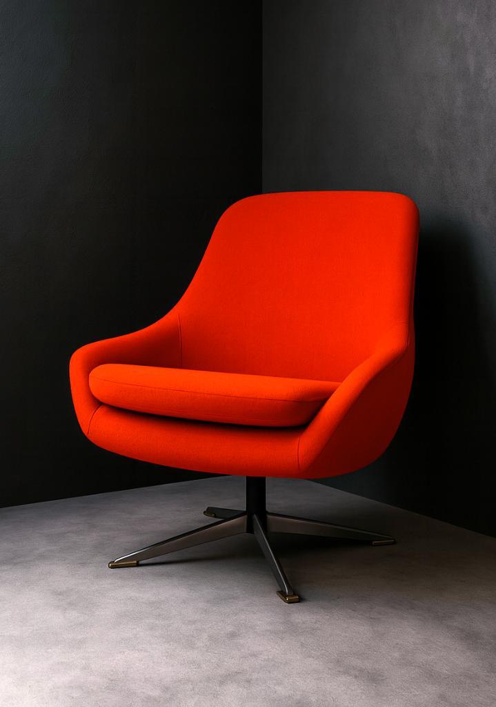 Hippe Leolux draaifauteuil, Huis en Inrichting, Fauteuils, Gebruikt, Kunststof, Metaal, Stof, 50 tot 75 cm, Minder dan 75 cm, Ophalen