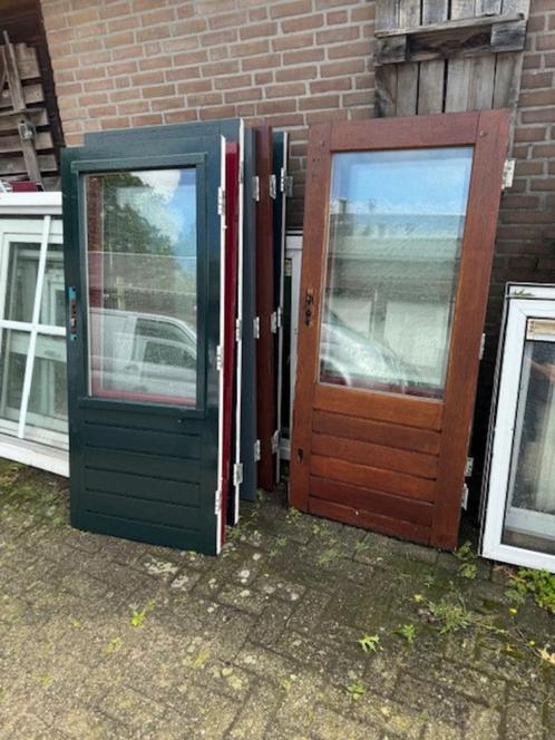 Hardhouten Buitendeur achterdeur deuren 171x76 cm, Doe-het-zelf en Verbouw, Deuren en Horren, Gebruikt, Buitendeur, 200 tot 215 cm