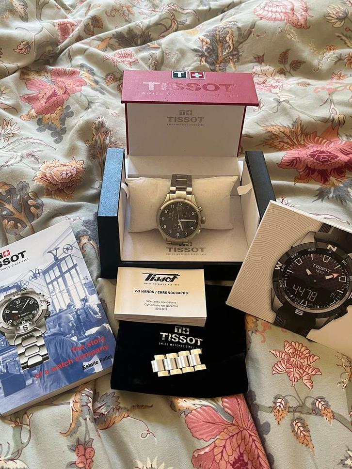 Tissot Chroma XL Horloge, Sieraden, Tassen en Uiterlijk, Horloges | Heren, Zo goed als nieuw, Polshorloge, Staal, Ophalen of Verzenden