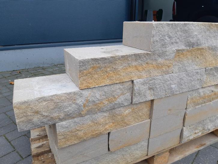 Te koop : zeer mooie Bentheimer zandsteen., Tuin en Terras, Grind, Keien en Split, Zo goed als nieuw, Overige typen, Zandsteen