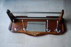 Vintage houten wandkapstok, Wandkapstok, Gebruikt, Ophalen of Verzenden, Nvt