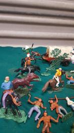 beeldjes cowboys en indianen, 12 paarden, Ophalen of Verzenden
