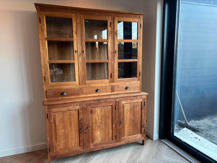 Teakhouten Buffetkast Trenhopper teak kast, Huis en Inrichting, Kasten | Buffetkasten, Gebruikt, 200 cm of meer, 200 cm of meer