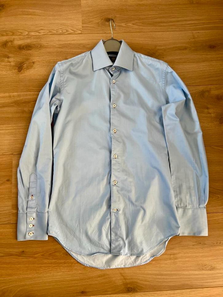 Circle Of Gentlemen Lichtblauw overhemd, Kleding | Heren, Overhemden, Gedragen, Halswijdte 38 (S) of kleiner, Blauw, Ophalen of Verzenden