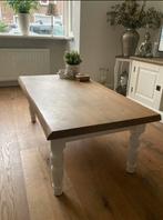 Salontafel met eiken boomstam blad, Huis en Inrichting, Tafels | Salontafels, Ophalen, 100 tot 150 cm, Eikenhout, 50 tot 100 cm