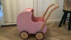 Schattige houten poppenwagen, Kinderen en Baby's, Speelgoed | Houten speelgoed, Ophalen, Gebruikt, Duw- of Trekspeelgoed
