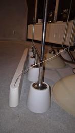 Leuke Chrome hanglamp met stenen kelk, Ophalen, Minder dan 50 cm