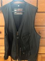 Leren Gilet, Kleding | Heren, Verzenden, Zo goed als nieuw, Overige maten, Zwart