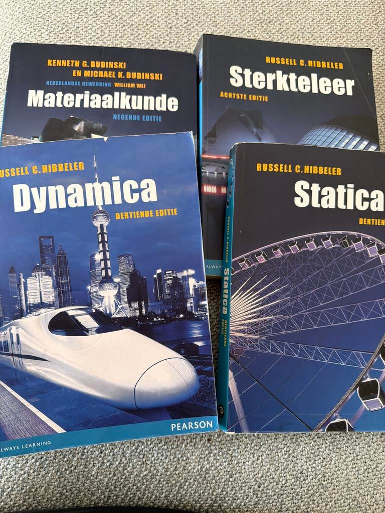 Studieboeken Materiaalkunde, Sterkteleer, Statica, Dynamica, Boeken, Studieboeken en Cursussen, Gelezen, HBO, Beta, Ophalen of Verzenden