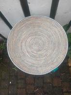Schaal zilvergrijs Senegal 43x25 cm, Ophalen of Verzenden, Nieuw, Rond, Glas