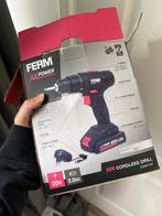 Ferm AX-Power Schroefboormachine - Zo goed als nieuw!, Doe-het-zelf en Verbouw, Gereedschap | Boormachines, Variabele snelheid