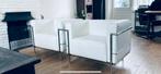 Set Stoelen”Designer” Le Corbusier., Gebruikt, Twee, Wit, Ophalen of Verzenden