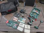Bosch 18V koffer (€289) & Accessoires in zeer goede conditie, Ophalen, Zo goed als nieuw, Boormachine