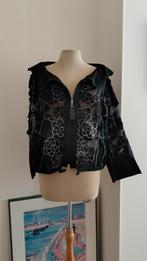 Zaek Jasje met Applicaties - Maat 2, Kleding | Dames, Jasjes, Kostuums en Pakken, Zaek, Zwart, Ophalen of Verzenden, Zo goed als nieuw