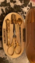 Ivoor / been doosje 6 bij 12 cm, Antiek en Kunst, Ophalen, Goud