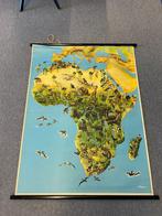 Vintage schoolkaart Afrika, Antiek en Kunst, Antiek | Schoolplaten, Aardrijkskunde, Ophalen
