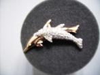 dolfijenen broche swarovski nieuw, Sieraden, Tassen en Uiterlijk, Broches, Ophalen of Verzenden, Nieuw, Overige materialen