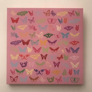 Canvas schilderij Vlinders beschikbaar voor biedingen