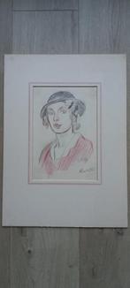 Barbara van Houten (1862-1950) - Portret van een dame, Antiek en Kunst, Kunst | Schilderijen | Klassiek, Ophalen of Verzenden