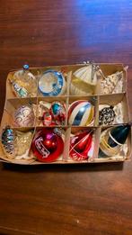 15 oude antieke kerstballen kerst kerstversiering, Diversen, Kerst, Ophalen of Verzenden, Gebruikt