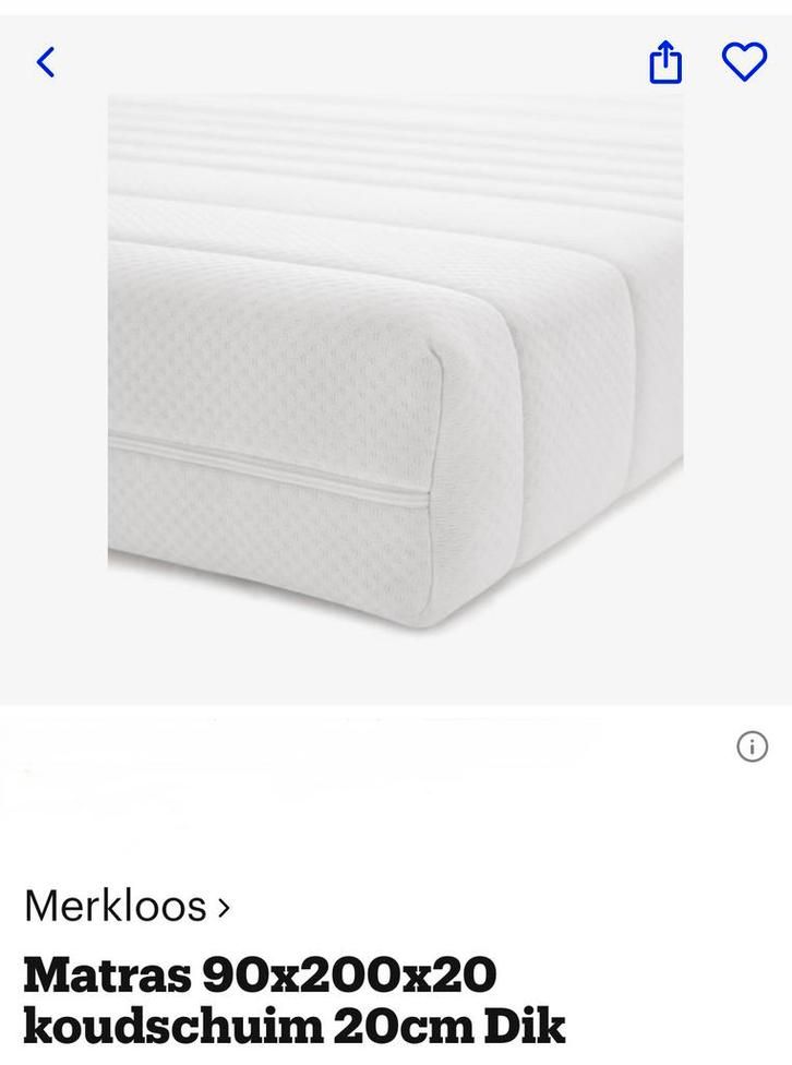 Zo goed als nieuwe matras 90x200, Huis en Inrichting, Slaapkamer | Matrassen en Bedbodems, Zo goed als nieuw, Matras, 90 cm, 200 cm
