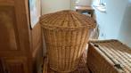 Wasmand ovaal met deksel riet, Ophalen, Gebruikt, Mand, Riet