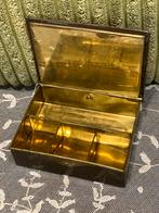 Vintage koperen postzegeldoosje (230724), Antiek en Kunst, Ophalen of Verzenden