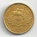 50 eurocent Italië 2002 - Gecirculeerd - Mooi (1), Postzegels en Munten, Munten | Europa | Euromunten, Ophalen of Verzenden, Italië