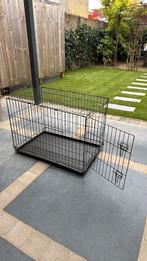 Zwarte bench, Dieren en Toebehoren, Hondenhokken, Ophalen, Zo goed als nieuw, 75 tot 110 cm, 65 tot 100 cm