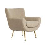 Fauteuil Vinstra Beige / Goud van Light & Living, Ophalen, Light & Living, ., Nieuw