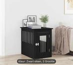 Vida XL Hondenbench zwart eiken., Dieren en Toebehoren, Ophalen of Verzenden, Nieuw, Minder dan 75 cm, Minder dan 65 cm