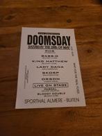 Doomsday pre flyer ( hardcore gabber thunderdome ), Verzamelen, Ophalen of Verzenden